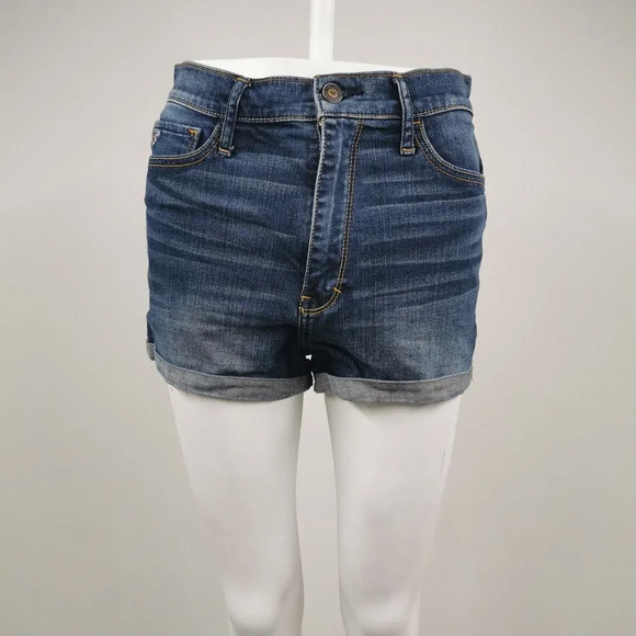 Hollister Womens High Rise Denim Shorts Size 28 - Picture 1 of 5